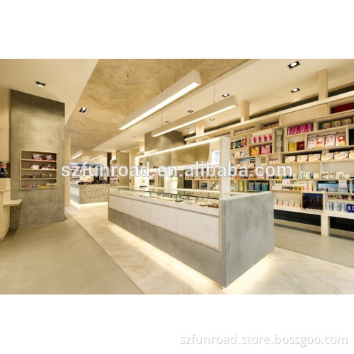 Factory Direct Sale Cosmetic Store Furniture Cosmetic Display Counter Cabinet and Showcase